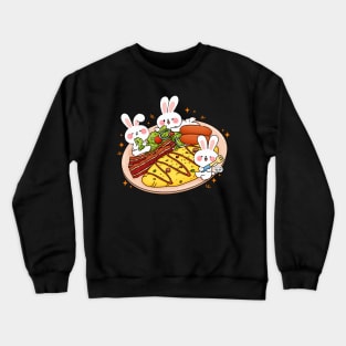 Three Bunnies Breakfast Crewneck Sweatshirt